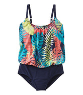 L.L.BeanWomen's Shaping Swimwear, Blouson Tanksuit Print