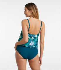 L.L.BeanWomen's Shaping Swimwear, Blouson Tanksuit Print