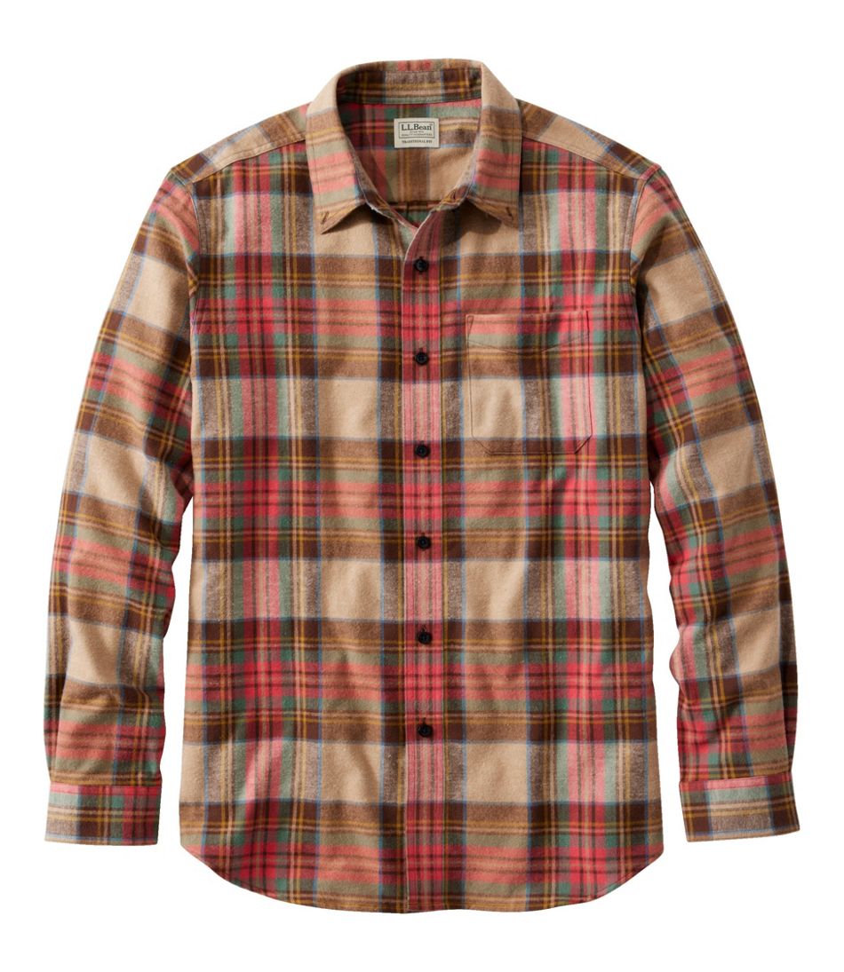 L.L.BeanMen's Scotch Plaid Flannel Shirt, Traditional Fit