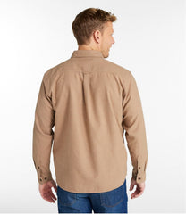 L.L.BeanMen's Brushed Jaspé Twill Shirt, Traditional Untucked Fit