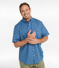 L.L.BeanMen's Wrinkle-Free Kennebunk Sport Shirt, Traditional Fit Short-Sleeve Check