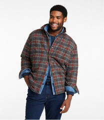 L.L.BeanMen's Sherpa-Lined Scotch Plaid Shirt, Slightly Fitted