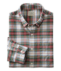 L.L.BeanMen's Comfort Stretch® Oxford Shirt, Traditional Untucked Fit, Plaid