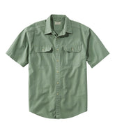 L.L.BeanMen's Sunwashed Canvas Shirt, Traditional Fit Short-Sleeve