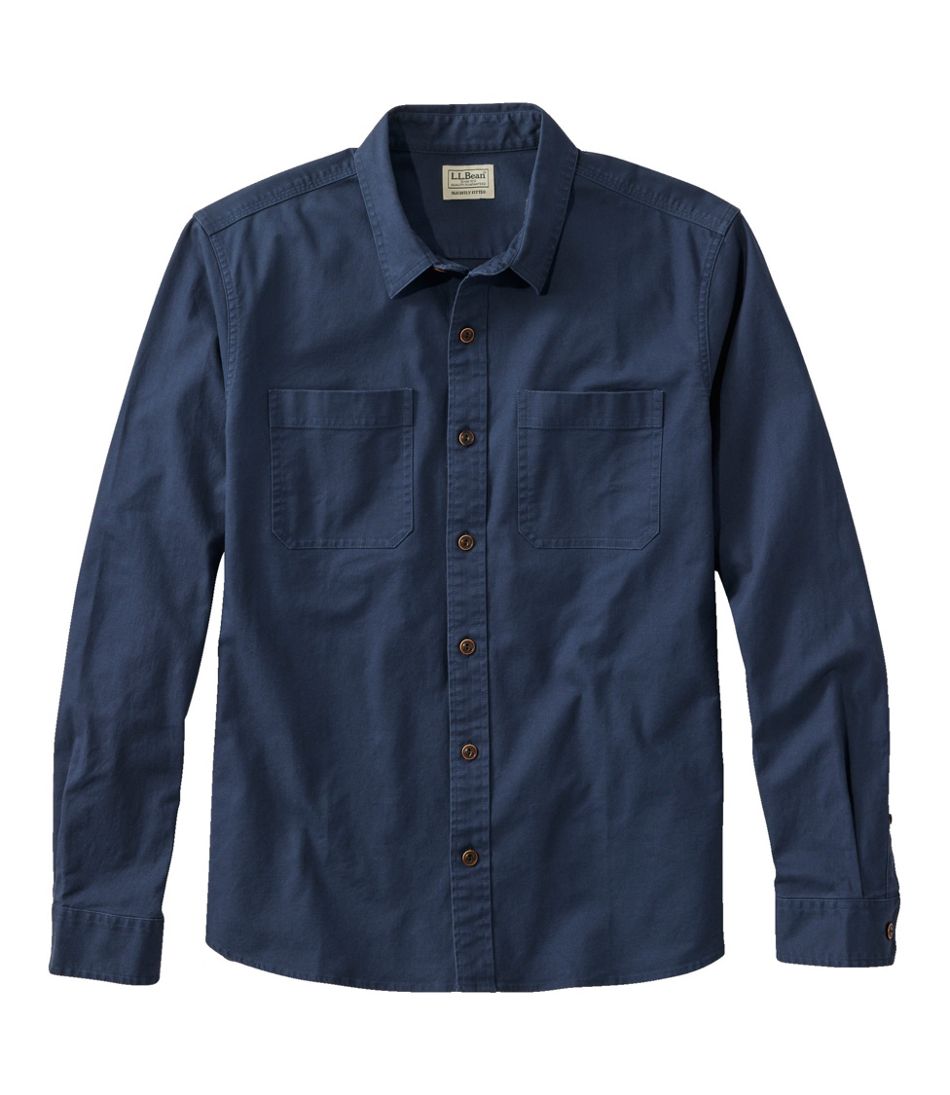 L.L.BeanMen's BeanFlex® Twill Shirt, Slightly Fitted Untucked Fit, Long-Sleeve