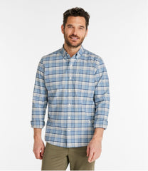 L.L.BeanMen's Comfort Stretch® Oxford Shirt, Slightly Fitted Untucked Fit, Plaid