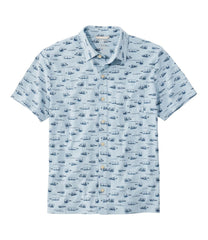 L.L.BeanMen's Lakewashed Performance Shirts, Button-Front Shirt, Short-Sleeve, Print