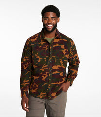 L.L.BeanMen's Bean's Moleskin Shirt, Slightly Fitted Untucked Fit, Print