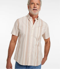 L.L.BeanMen's Signature Stretch Poplin Shirt, Short-Sleeve, Slim Fit