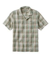 L.L.BeanMen's Cloud Gauze Shirt, Short-Sleeve, Slightly Fitted Untucked Fit, Plaid