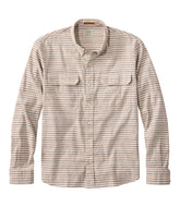 L.L.BeanMen's Stonecoast Hemp Shirt, Long-Sleeve, Slightly Fitted Untucked Fit, Stripe