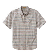 L.L.BeanMen's Stonecoast Hemp Shirt, Short-Sleeve, Slightly Fitted Untucked Fit, Stripe