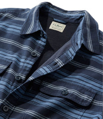 L.L.BeanMen's Fleece-Lined Flannel Shirt, Traditional Fit, Stripe