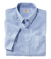 L.L.BeanMen's Comfort Stretch® Oxford Shirt, Slightly Fitted Untucked Fit, Short-Sleeve