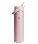 L.L.BeanHydro Flask Wide Mouth Water Bottle with Flex Straw Cap, 24 oz.