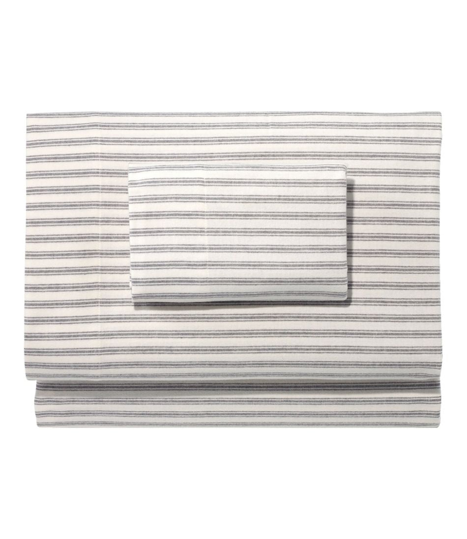 L.L.BeanUltrasoft Comfort Flannel Sheet Set, Stripe