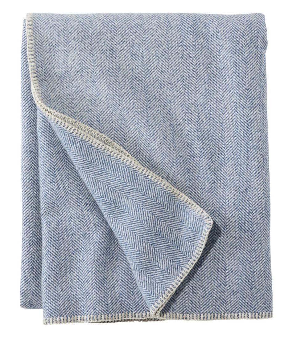 L.L.BeanWashable Wool Blanket, Herringbone