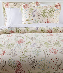 L.L.BeanBotanical Floral Flannel Comforter Cover Collection