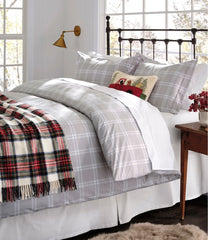 L.L.BeanWashable Wool Throw, Plaid 54" x 60"