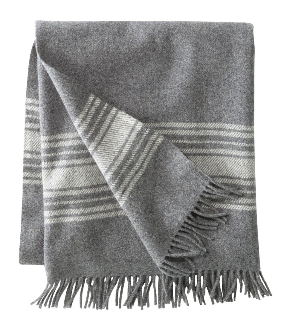 L.L.BeanWashable Wool Throw, Striped