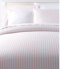 L.L.BeanSunwashed Percale Comforter Cover, Stripe Leaf