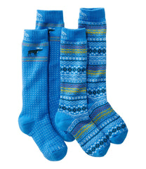Deep Glacier Blue Moose / Fair Isle,Small