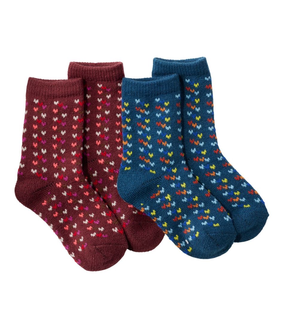 L.L.BeanKids' Sweater Weather Socks, 2-Pack