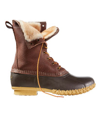 L.L.BeanMen's Bean Boots, 10" Shearling-Lined Tumbled Leather