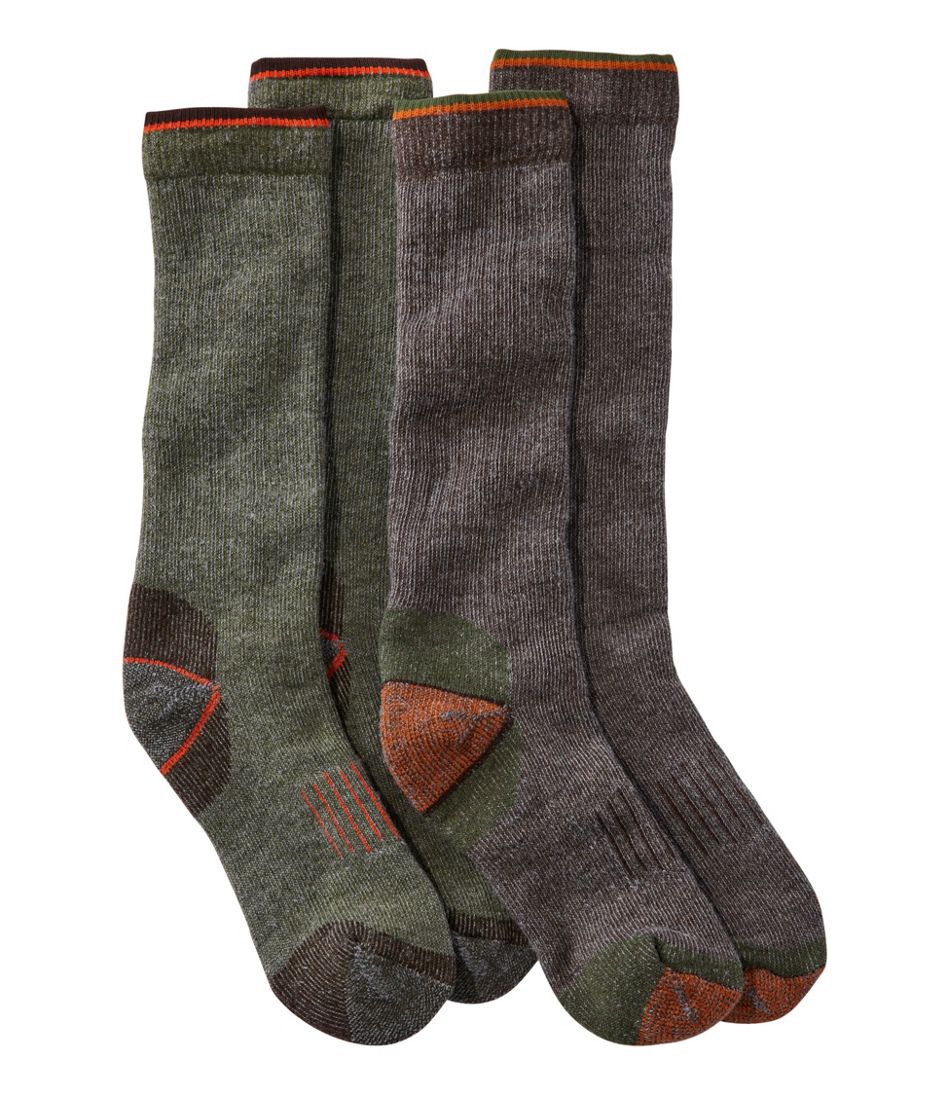 L.L.BeanMuck Heavyweight Merino Wool Blend Socks, Boot Height 2-Pack