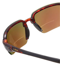 L.L.BeanAdults' Polarized Performance BiFocal Rimless Mirror Sunglasses