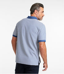 L.L.BeanMen's Premium Double L® Polo, Banded Short-Sleeve Without Pocket Stripe