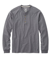 L.L.BeanMen's Comfort Stretch Pima Tee Shirt, Long-Sleeve Henley