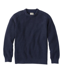 L.L.BeanMen's Sunwashed Textured Cotton Sweater, Crewneck
