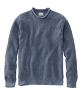 L.L.BeanMen's Organic Cotton Waffle Sweater, Rollneck Crew