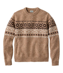 L.L.BeanMen's Bean's Classic Ragg Wool Sweater, Crewneck, Fair Isle