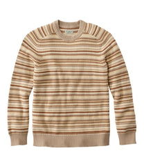 L.L.BeanMen's Sunwashed Textured Cotton Sweater, Crewneck, Stripe