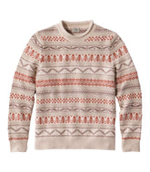 L.L.BeanMen's Organic Cotton Waffle Sweater, Crewneck, Fair Isle