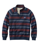 L.L.BeanMen's Quilted Sweatshirt, Mockneck, Stripe