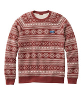 L.L.BeanMen's Bean's Quilted Sweatshirt, Crewneck, Print