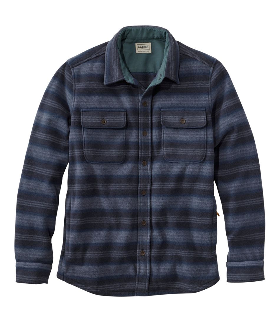 L.L.BeanMen's Bean's Mariner Fleece Shirt, Print