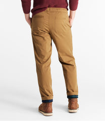 L.L.BeanMen's Comfort Stretch Dock Pants, Standard Fit, Straight Leg, Flannel-Lined