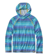 L.L.BeanKids' Everyday SunSmart® Hooded Tee, Long-Sleeve Stripe