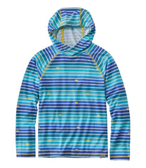 L.L.BeanKids' Everyday SunSmart® Hooded Tee, Long-Sleeve Stripe