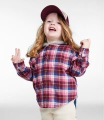 L.L.BeanToddlers' Fleece-Lined Flannel Shirt, Hooded