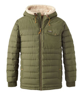 L.L.BeanMen's Mountain Classic Down Hooded Jacket, Sherpa-Lined