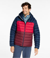 L.L.BeanMen's Bean's Down Hooded Jacket, Colorblock