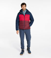 L.L.BeanMen's Bean's Down Hooded Jacket, Colorblock