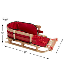 L.L.BeanKids' Pull Sled and Cushion Set