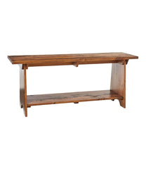 L.L.BeanRustic Wooden Mudroom Bench, Large