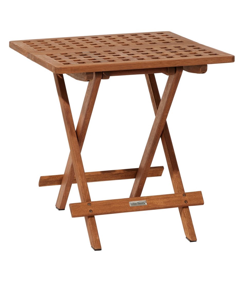 L.L.BeanEucalyptus Folding Side Table